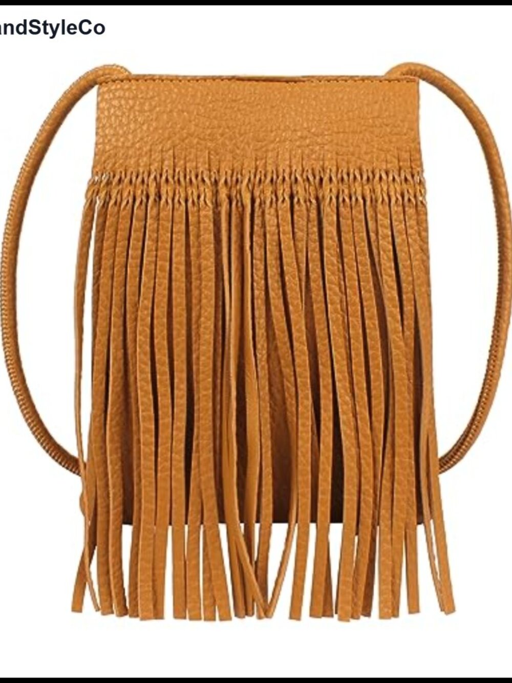 Women's Mini Fringed Crossbody Shoulder Bag PU Leather Tassel Cellphone Wallet